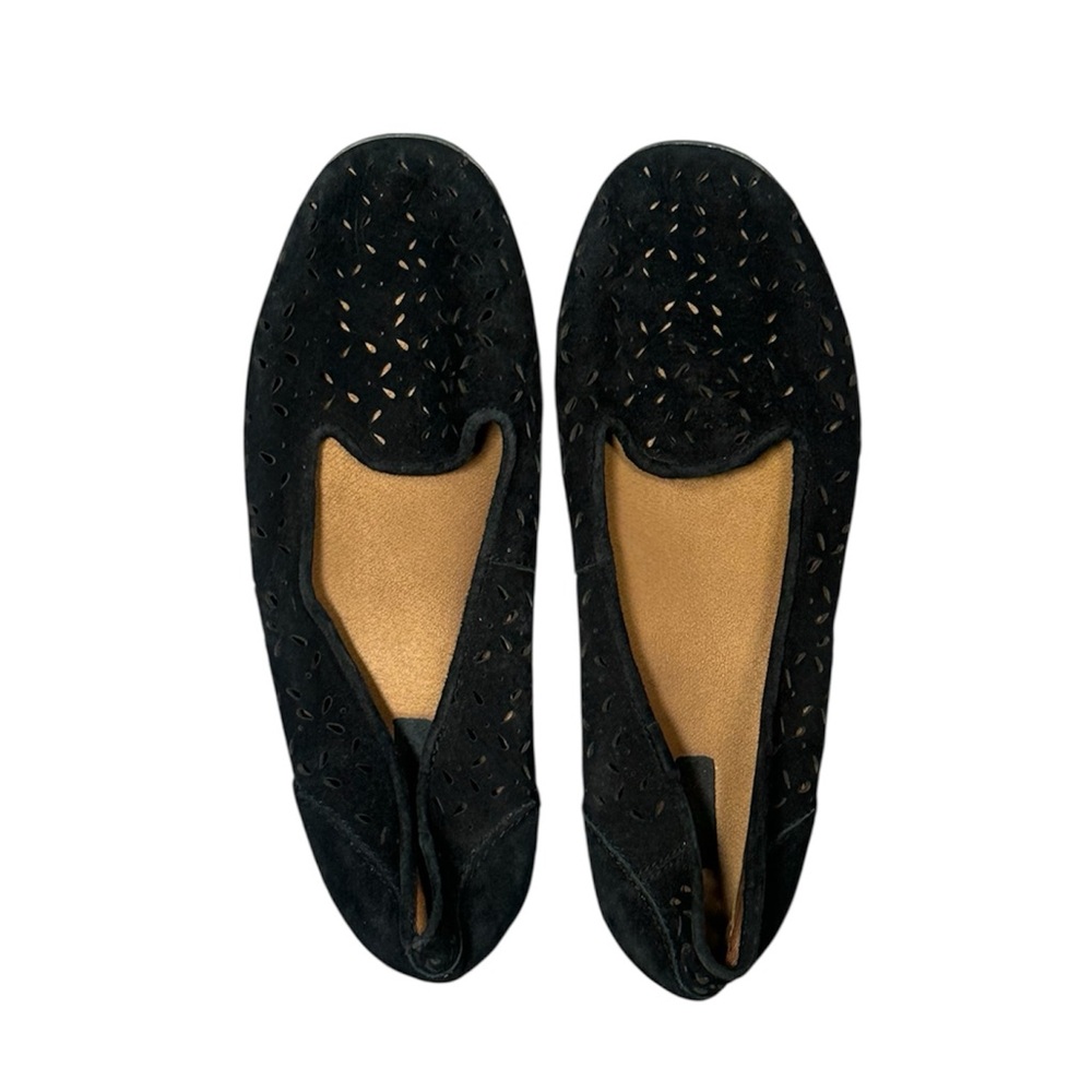 OLUKAI Momi Leather Laser Cut Perforated Flats Loafers sz 10